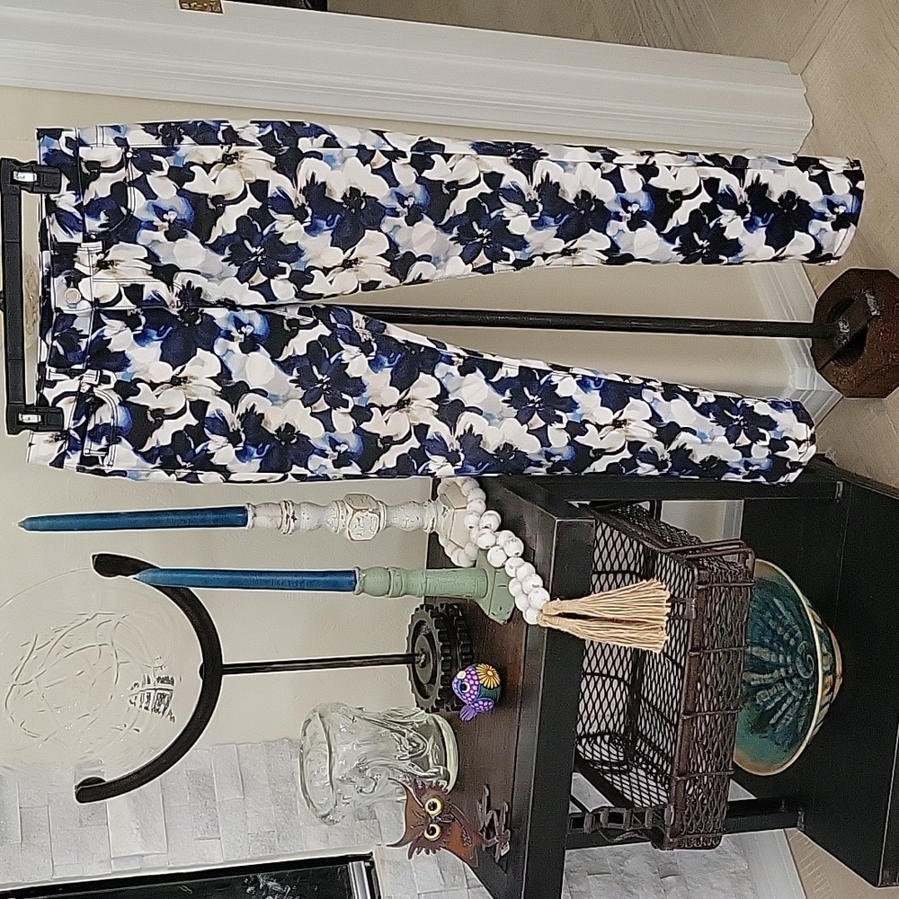 White House Black Market Blue Straight Leg Jeans